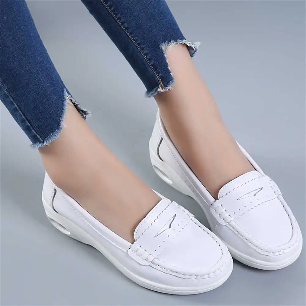 Thick Sole Slipon White Traine - Women Shoes Made In Italy ulasan dan harga