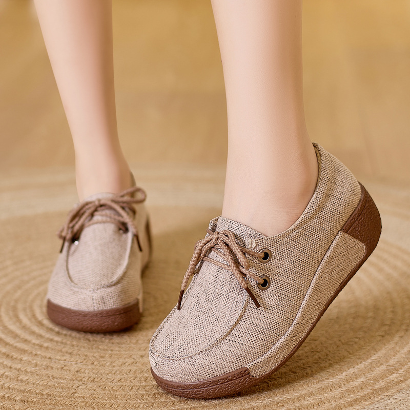 Women's Round Toe Platform Moc - Women'S Shoes For Fall ulasan dan harga