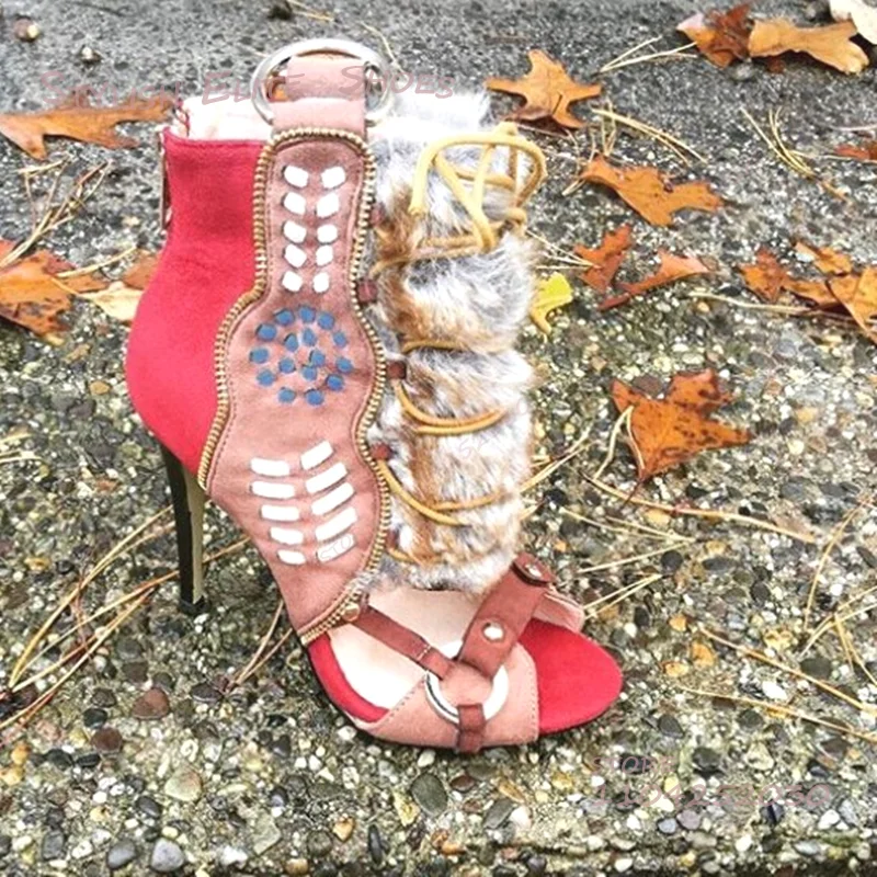 Gray Velvet Rope Wrapped Reddi - Women Shoes Boots ulasan dan harga