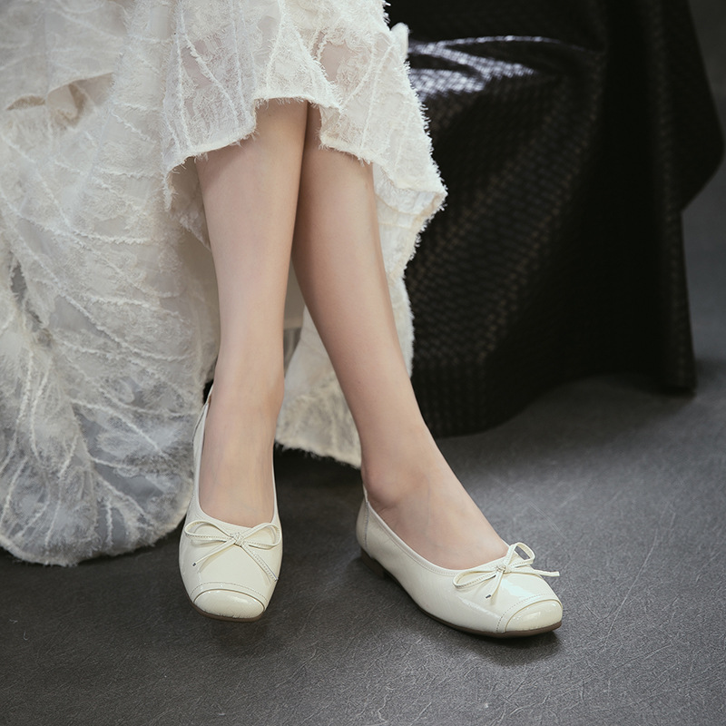 Genuien Leather Round Toe Low  - Women Shoes Japanese Brand ulasan dan harga