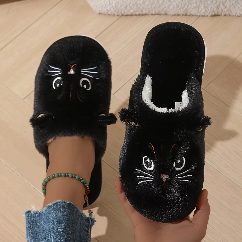 Womens Plush Cat Slippers Wint - Women'S Shoes For Fall ulasan dan harga