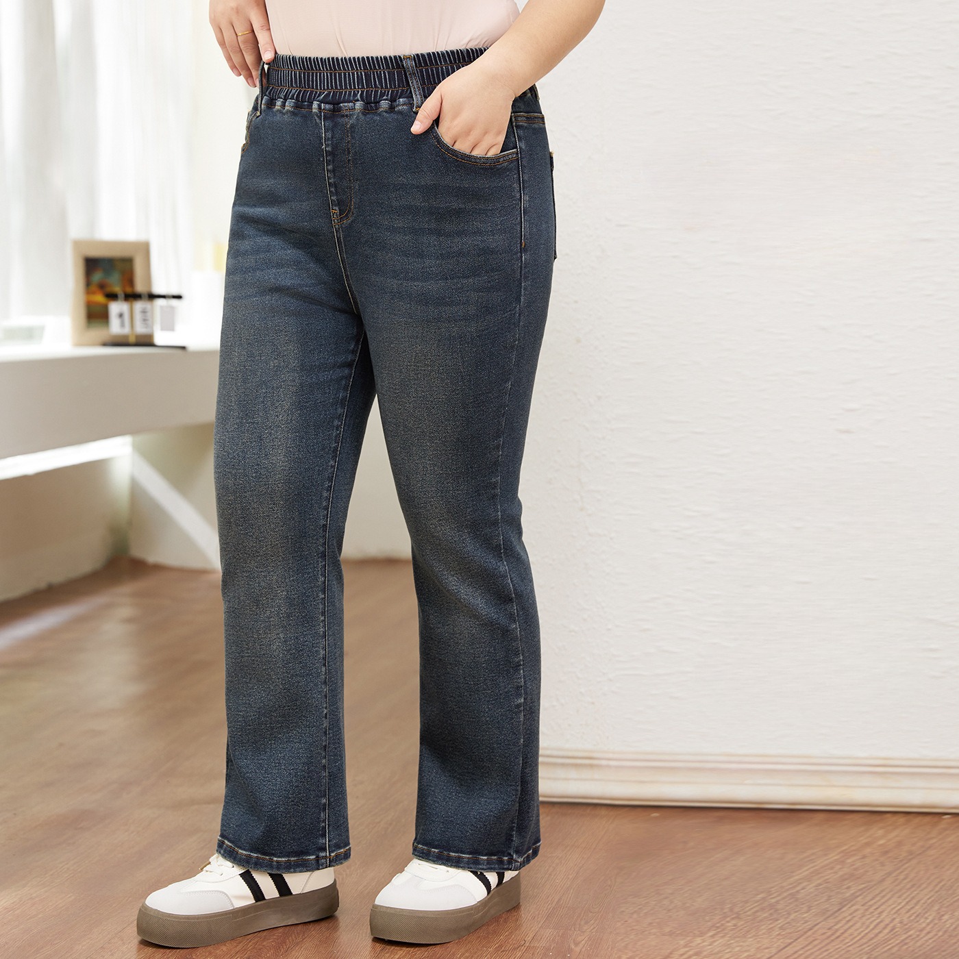 7XL Flared Jeans Bootcut Women - Women Shoes Jeans ulasan dan harga