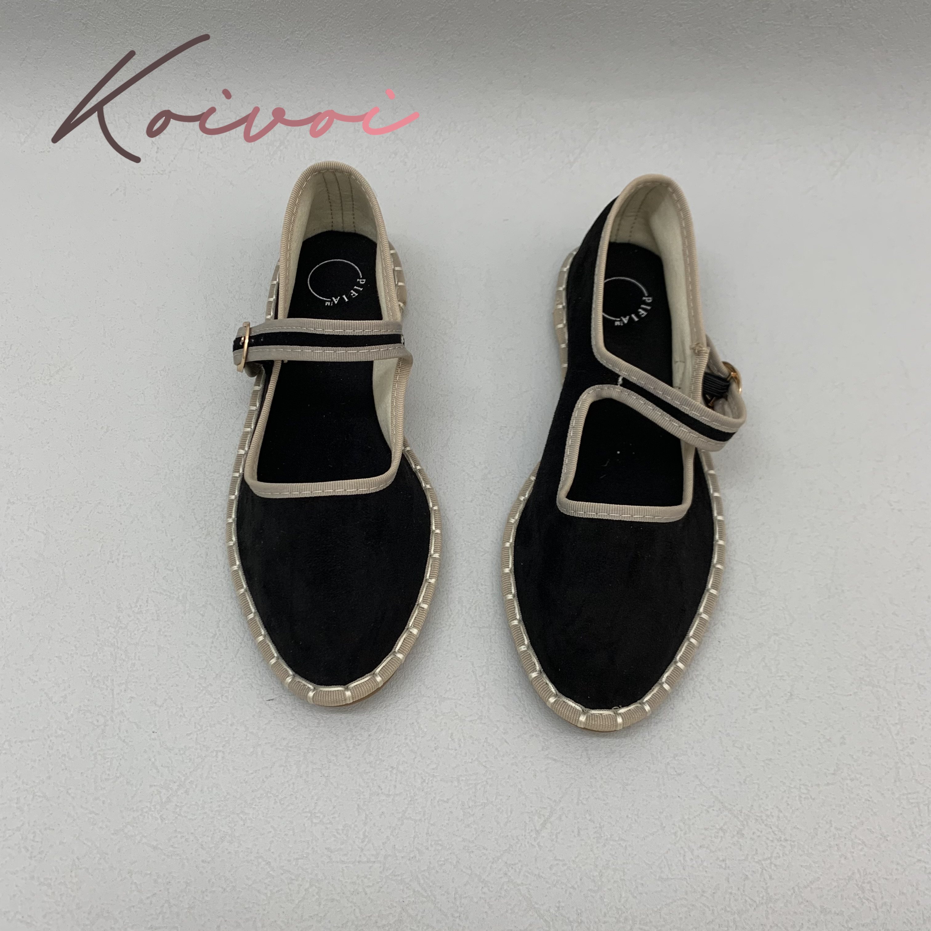 Hand Stitch Buckle Strap Flats - Women Shoes Jeans ulasan dan harga