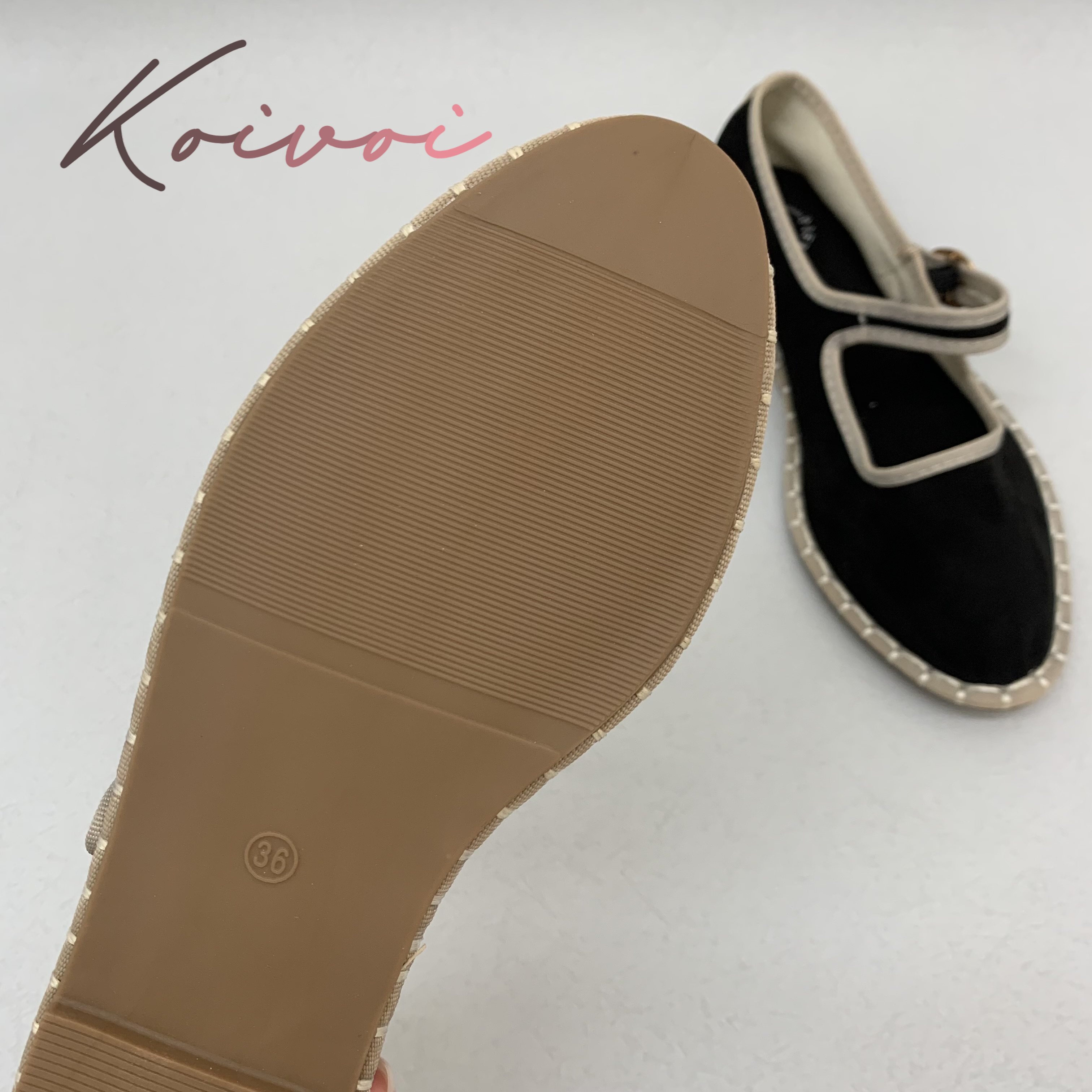 Hand Stitch Buckle Strap Flats - Women Shoes Jeans ulasan dan harga