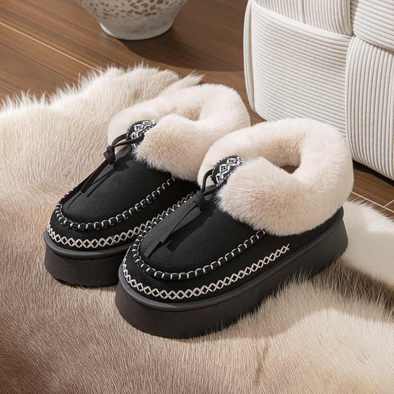 Winter Fluffy Women's Slippers - Women Shoes Boots ulasan dan harga