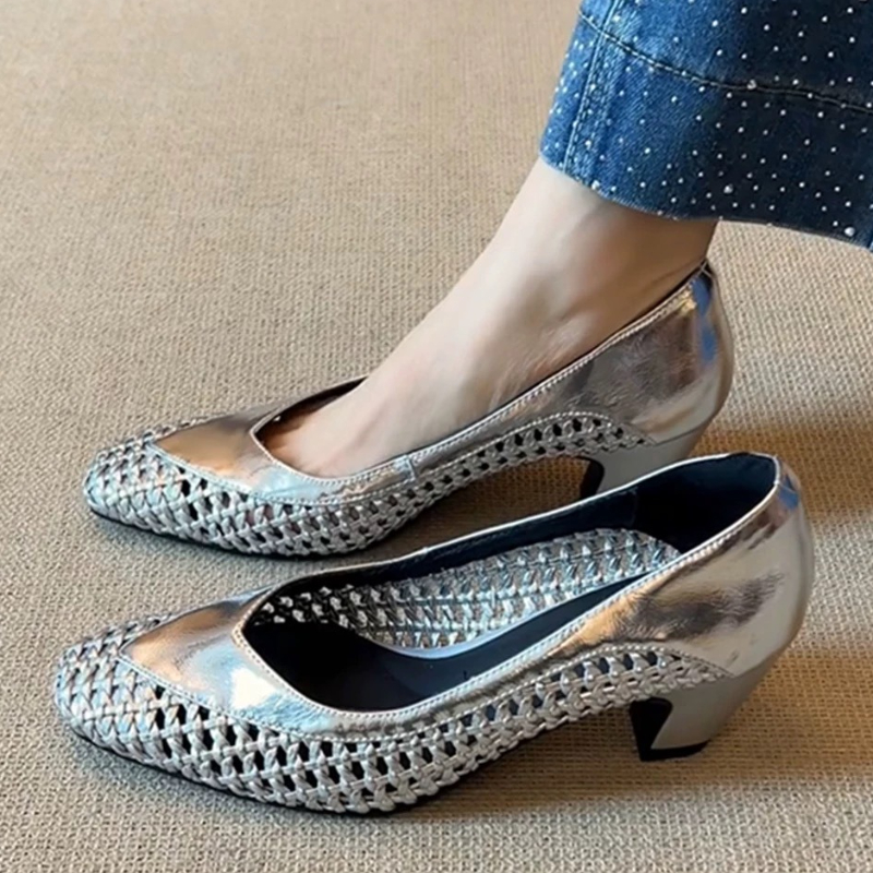 Brand Designer Woven Hollow Si - Women Shoes Japanese Brand ulasan dan harga
