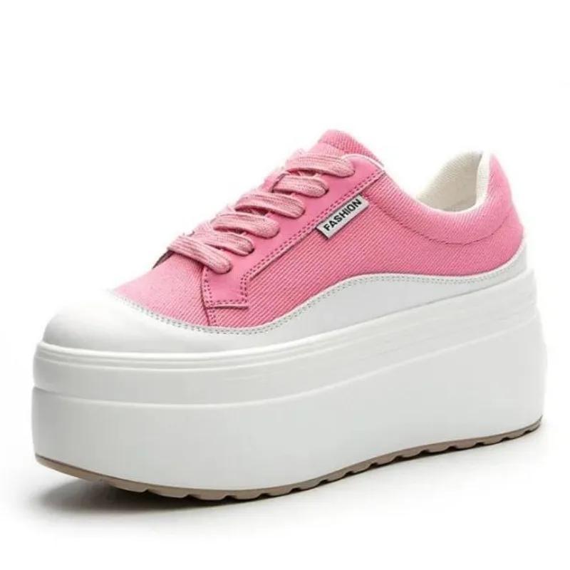 8cm New Canvas Genuine Leather - Women Shoes Store ulasan dan harga