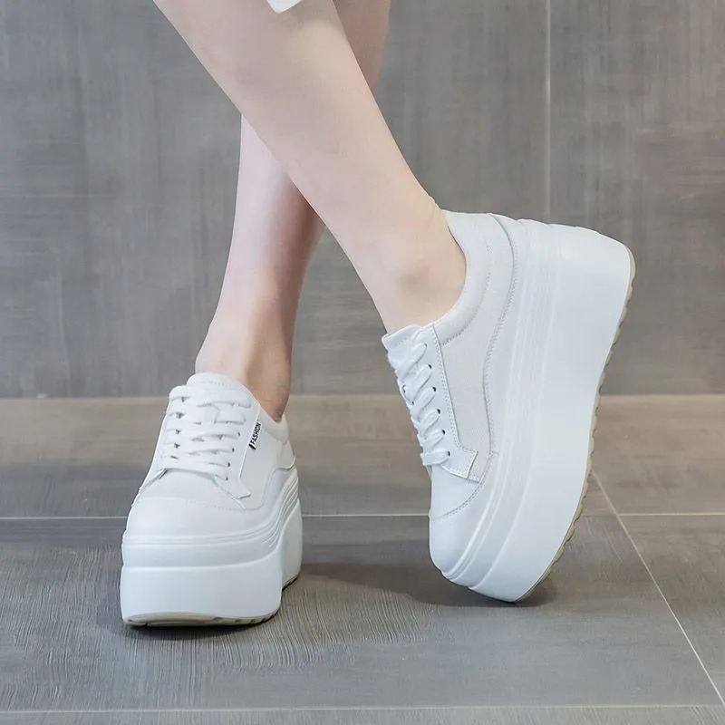 8cm New Canvas Genuine Leather - Women Shoes Store ulasan dan harga