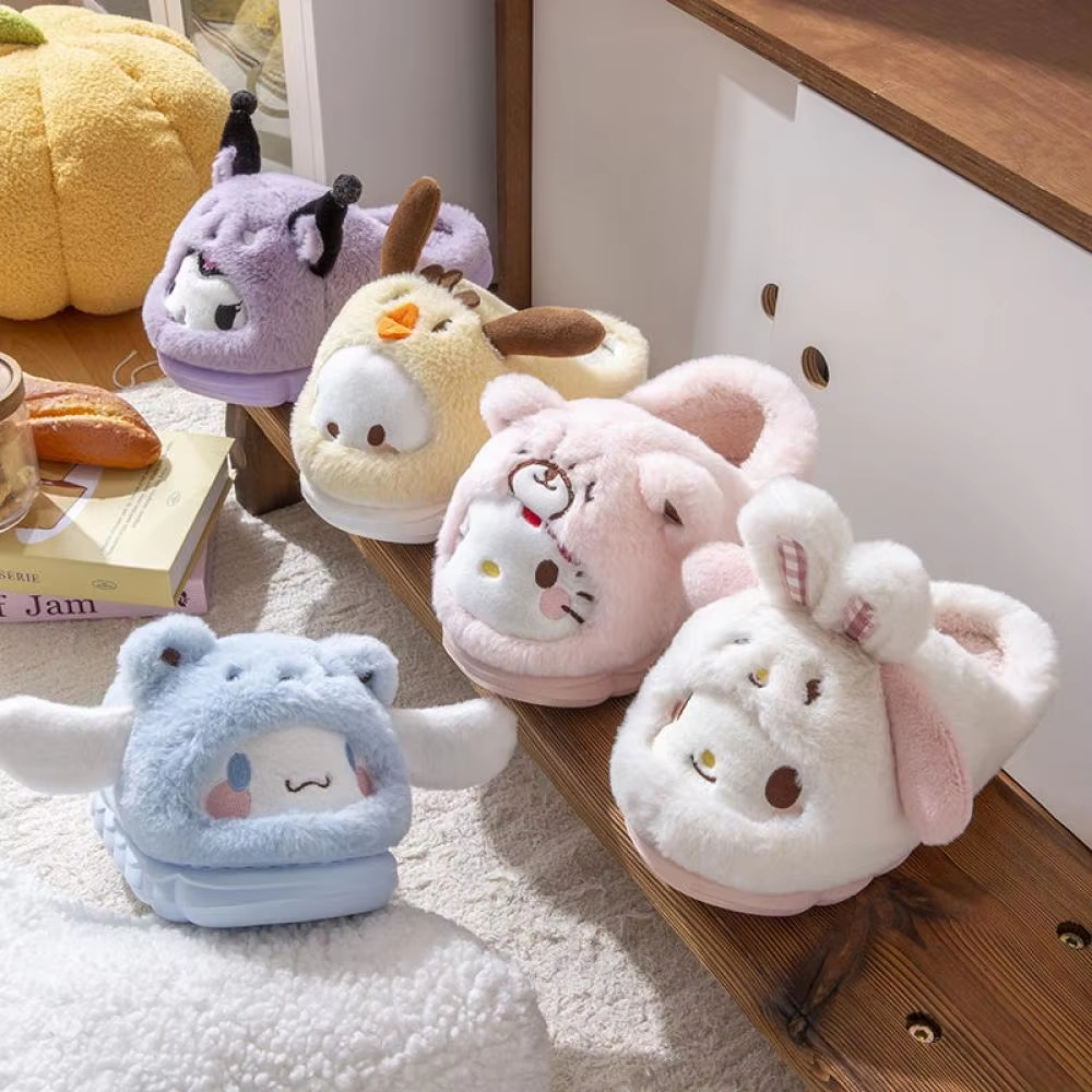 Anime Winter Plush Slippers Ku - Women'S Shoes For Fall ulasan dan harga