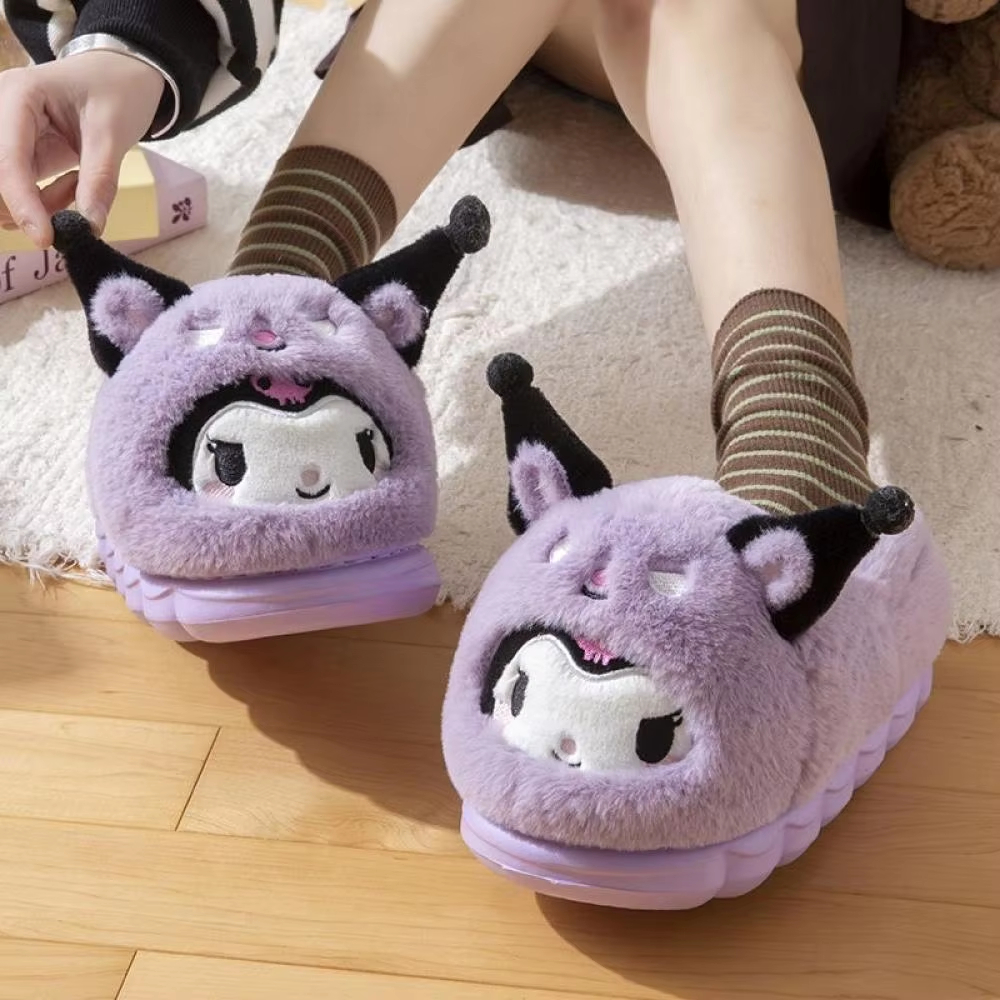 Anime Winter Plush Slippers Ku - Women'S Shoes For Fall ulasan dan harga