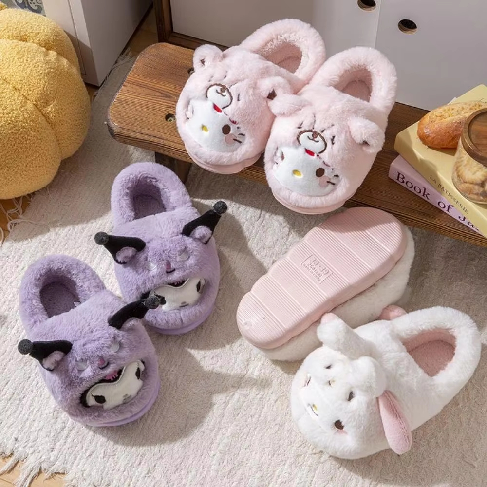 Anime Winter Plush Slippers Ku - Women'S Shoes For Fall ulasan dan harga