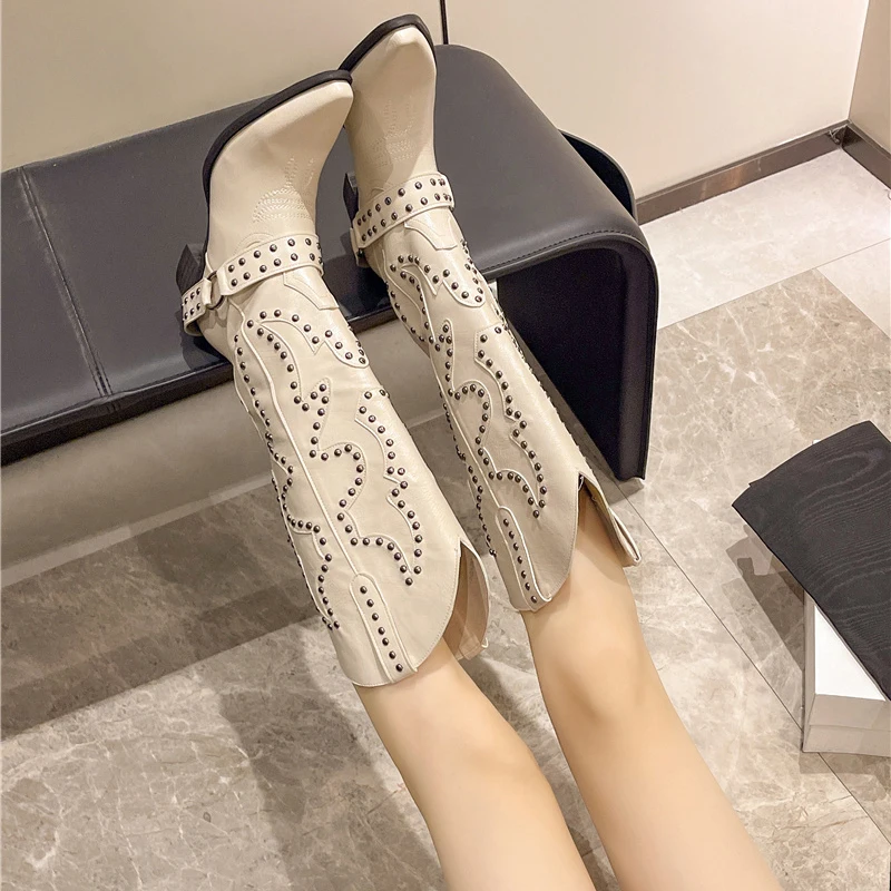Autumn Winter Belt Buckle Rive - Women'S Shoes For Fall ulasan dan harga