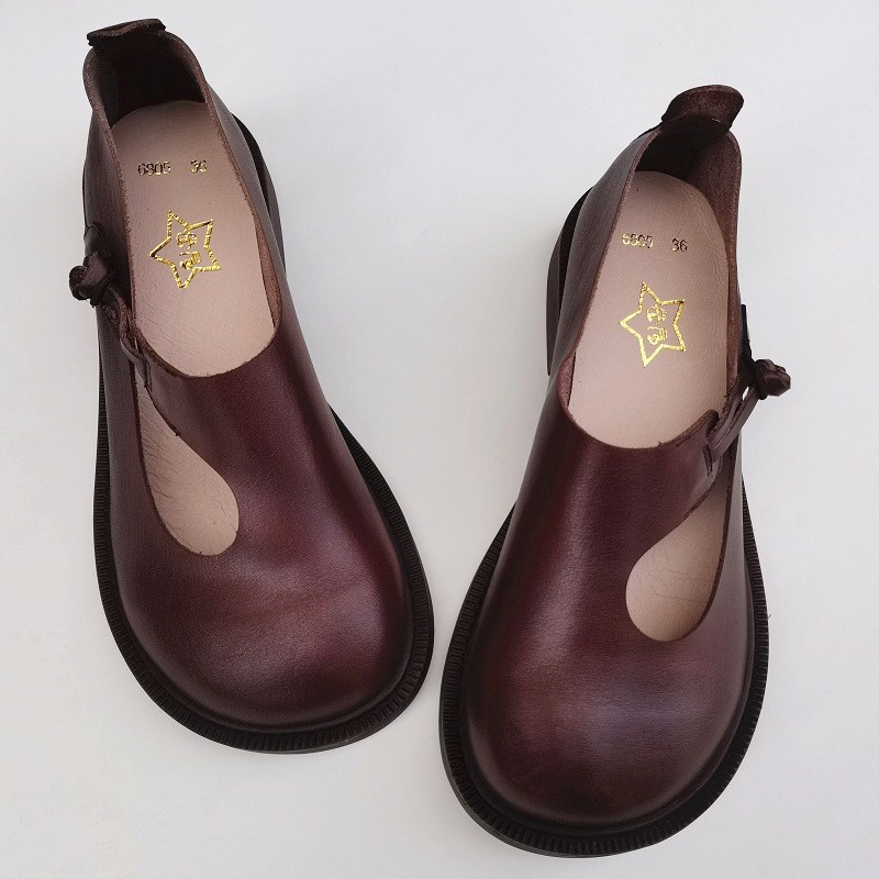 Careaymade-Genuine leather big - Slingback Pumps Women ulasan dan harga