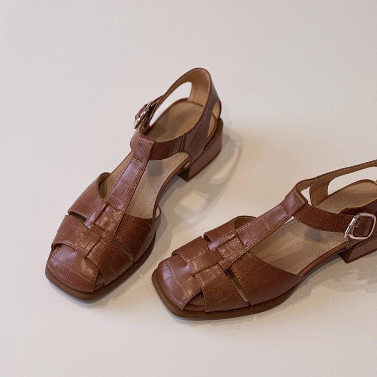 Women's Sandals Summer New Fas - Square Toe Mule ulasan dan harga
