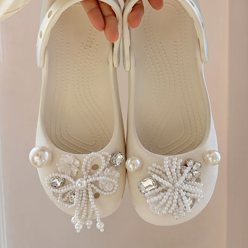 Elegant Pearl Bowknot Soft Sol - Women Shoes Japanese Brand ulasan dan harga