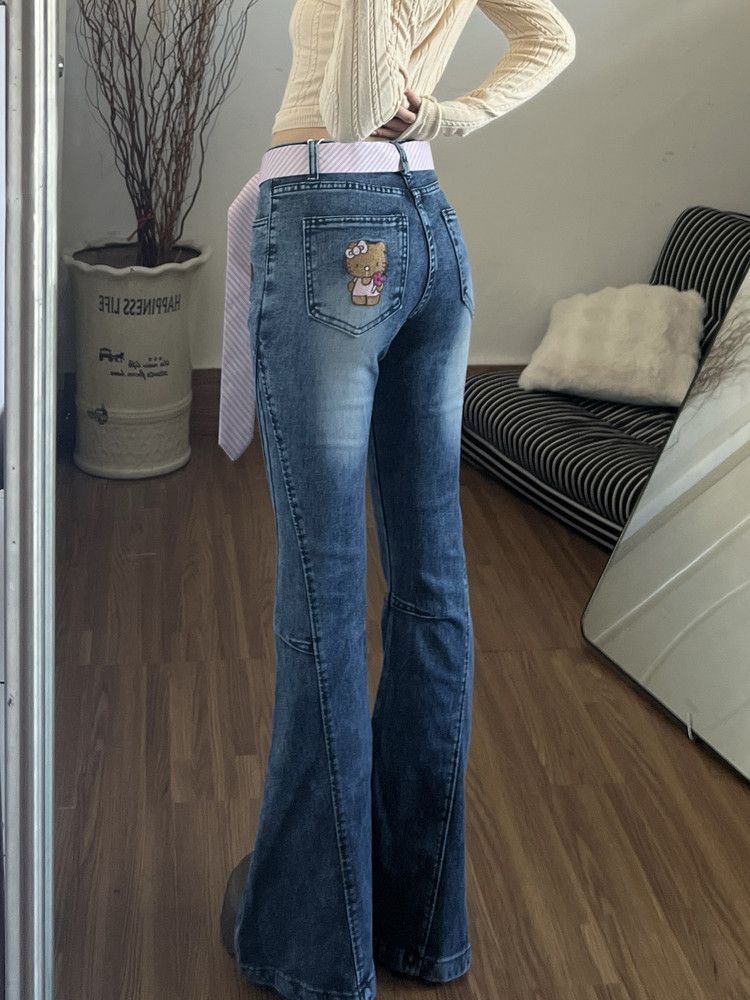 Y2K Hello Kitty Girls Jeans Co - Women Shoes Jeans ulasan dan harga