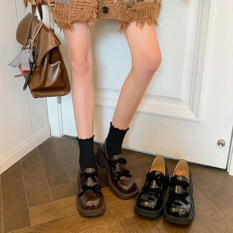 With Bow Loafers Shoes for Wom - Women Shoes Japanese Brand ulasan dan harga