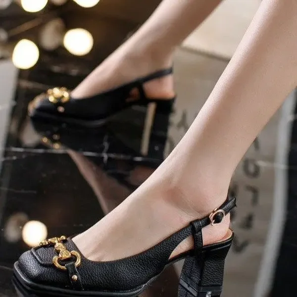 2026 New Retro Square Head Hig - Square Toe Mule ulasan dan harga