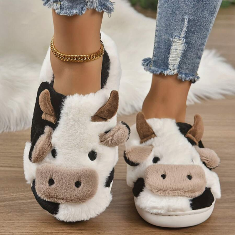 Soft Cow Slippers for Women -  - Women'S Shoes For Fall ulasan dan harga