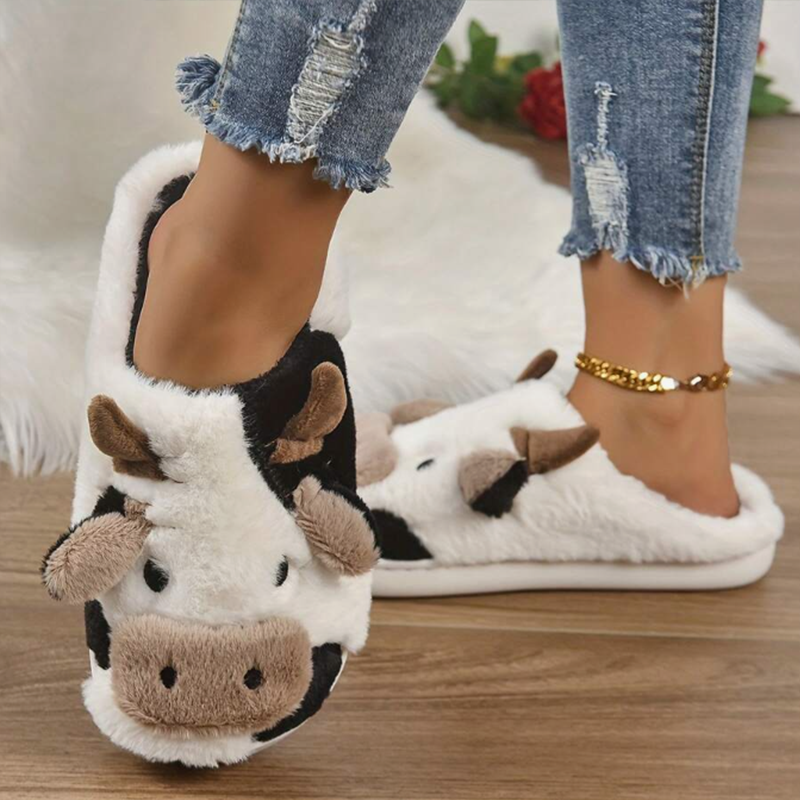 Soft Cow Slippers for Women -  - Women'S Shoes For Fall ulasan dan harga