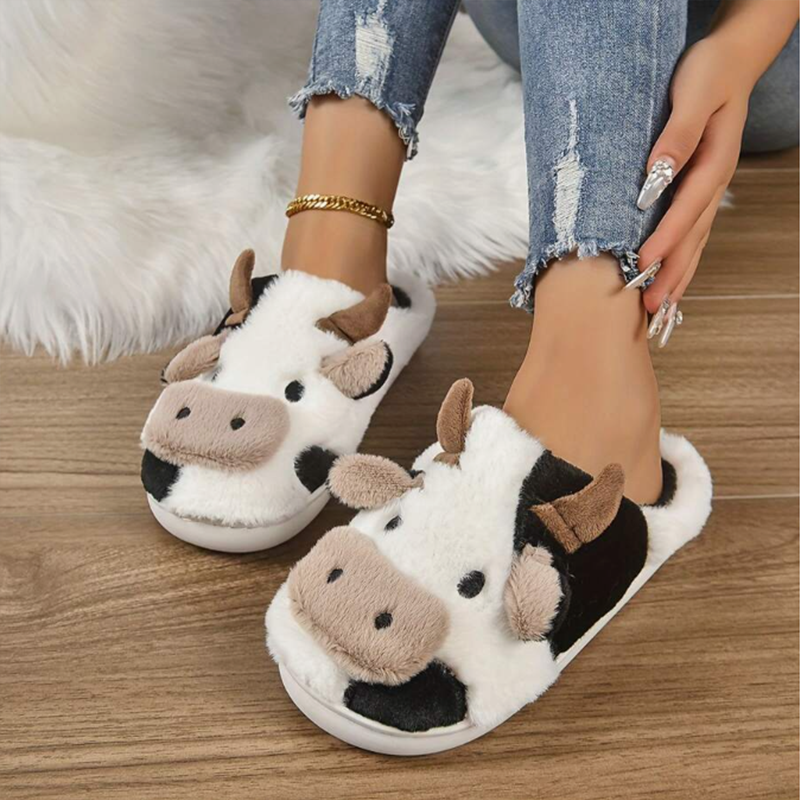 Soft Cow Slippers for Women -  - Women'S Shoes For Fall ulasan dan harga