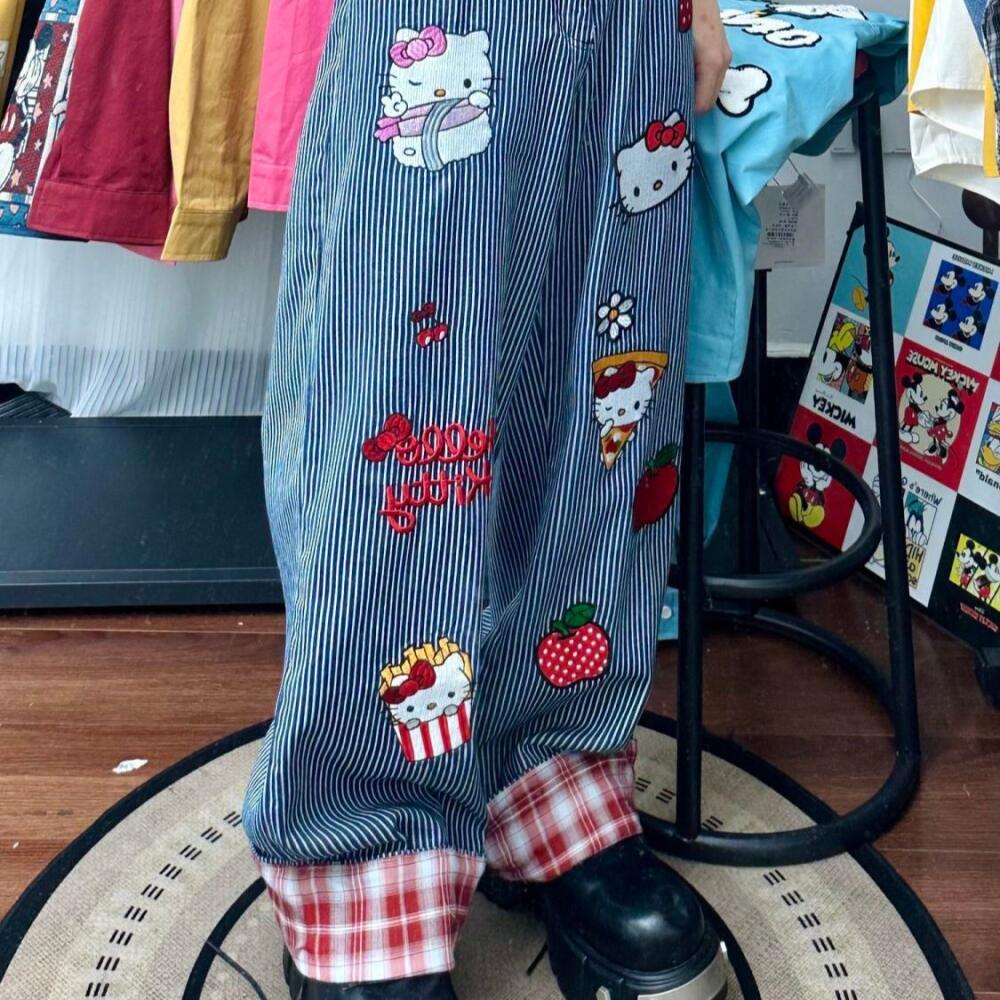 Cartoon Hello Kitty Girls Casu - Women Shoes Jeans ulasan dan harga