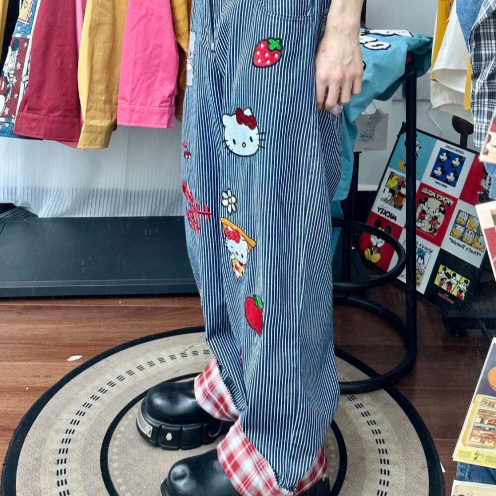 Cartoon Hello Kitty Girls Casu - Women Shoes Jeans ulasan dan harga