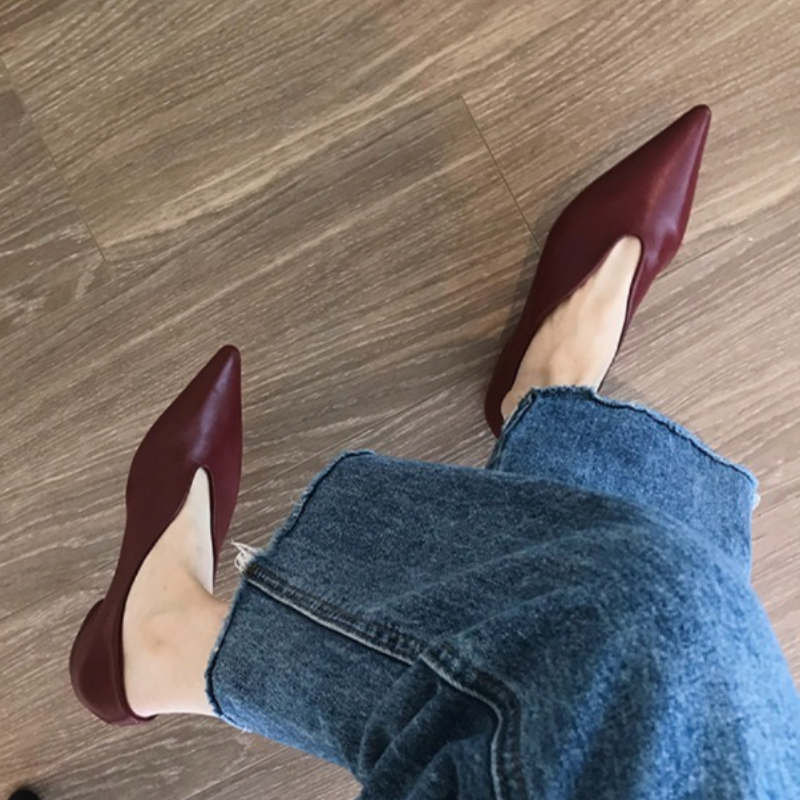 Trend Women Shoes Flats Sandal - Square Toe Mule ulasan dan harga